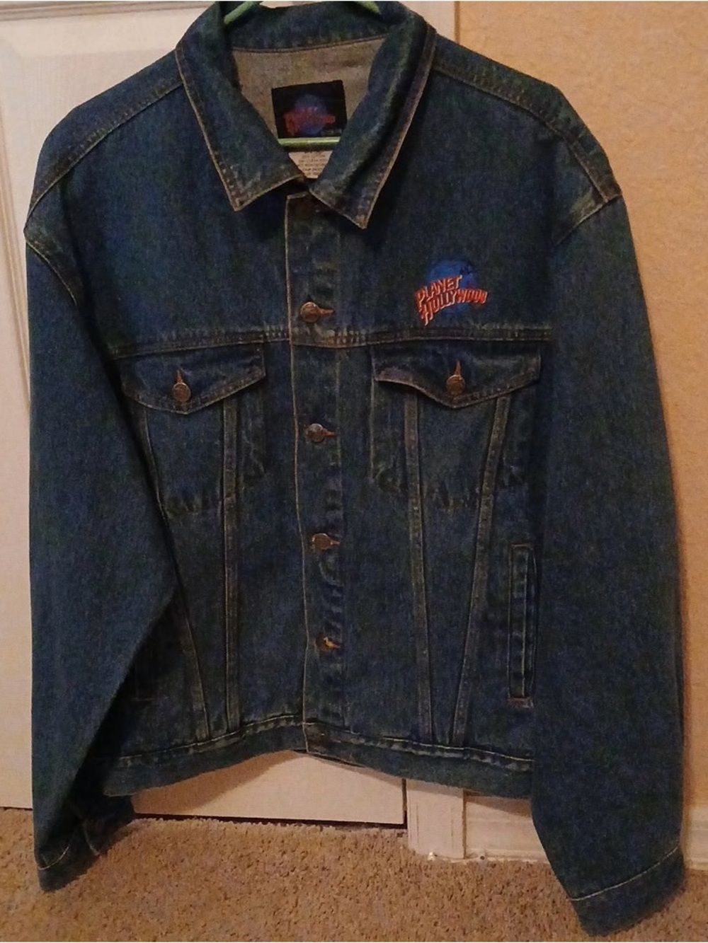 NEW 1991 Planet Hollywood Orlando Denim Jean Jacket Size XL